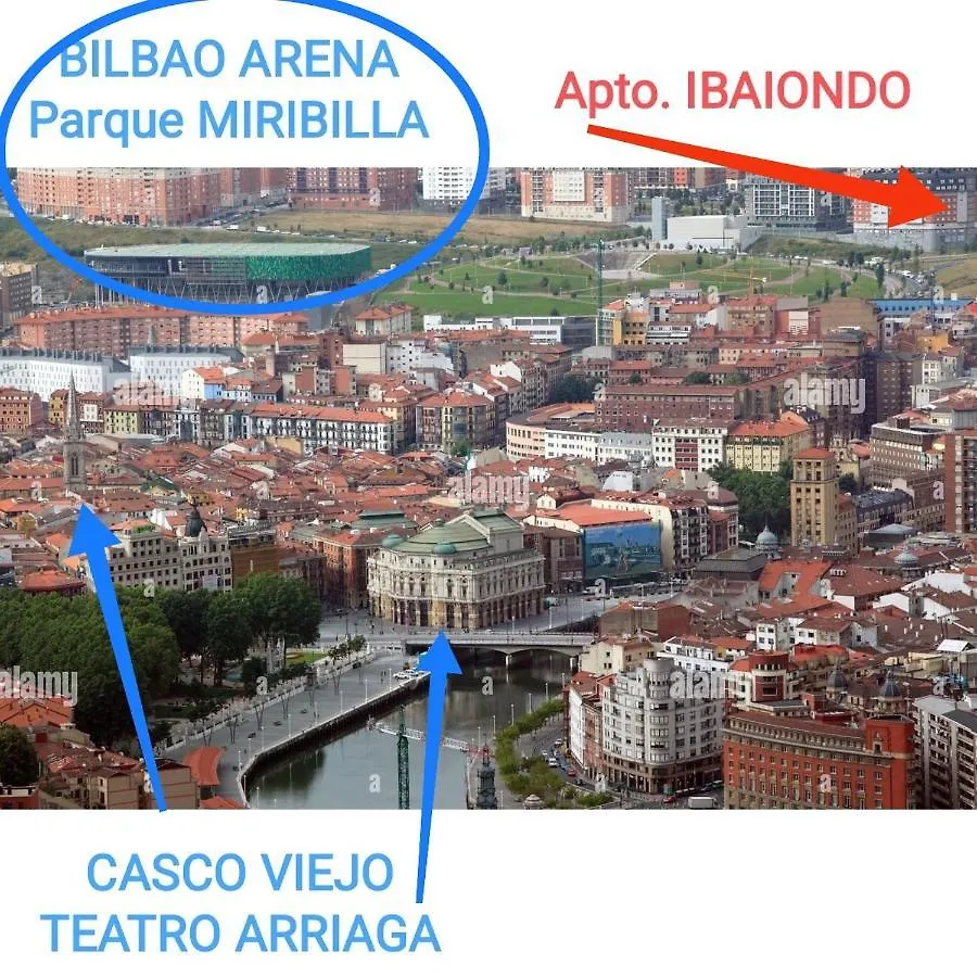 Apto Ibaiondo-Con Encanto, Centrico Y Comunicado Bilbao 0*,